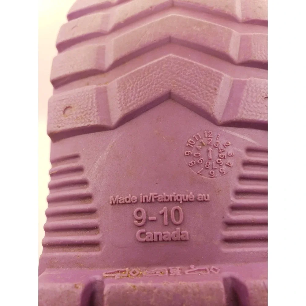 Kids Pink Rain Boots Purple Sole Waterproof Rubber Boots Size 9-10 Canada‎